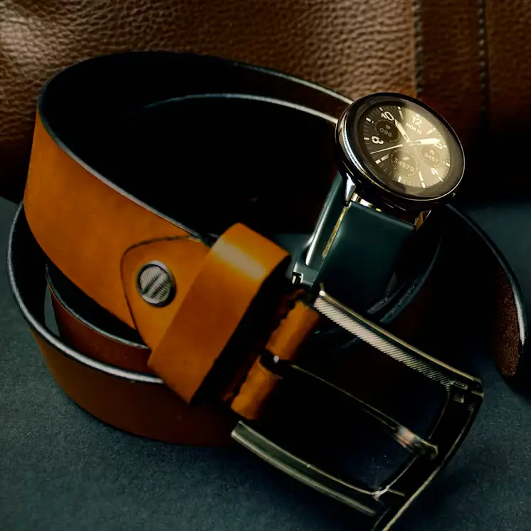 Leather Belt - front view